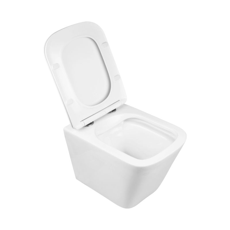 Miska WC wisząca Bravia bezkołnierzowa biała
