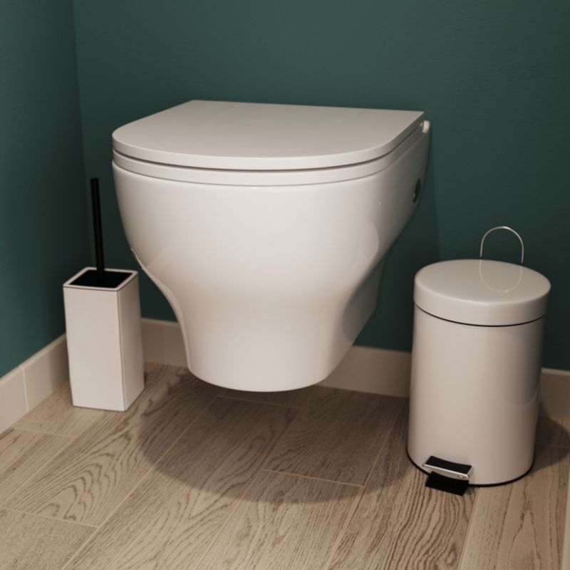 Miska WC wisząca GoodHome Cavally bezkołnierzowa z deską wolnoopadającą z duroplastu