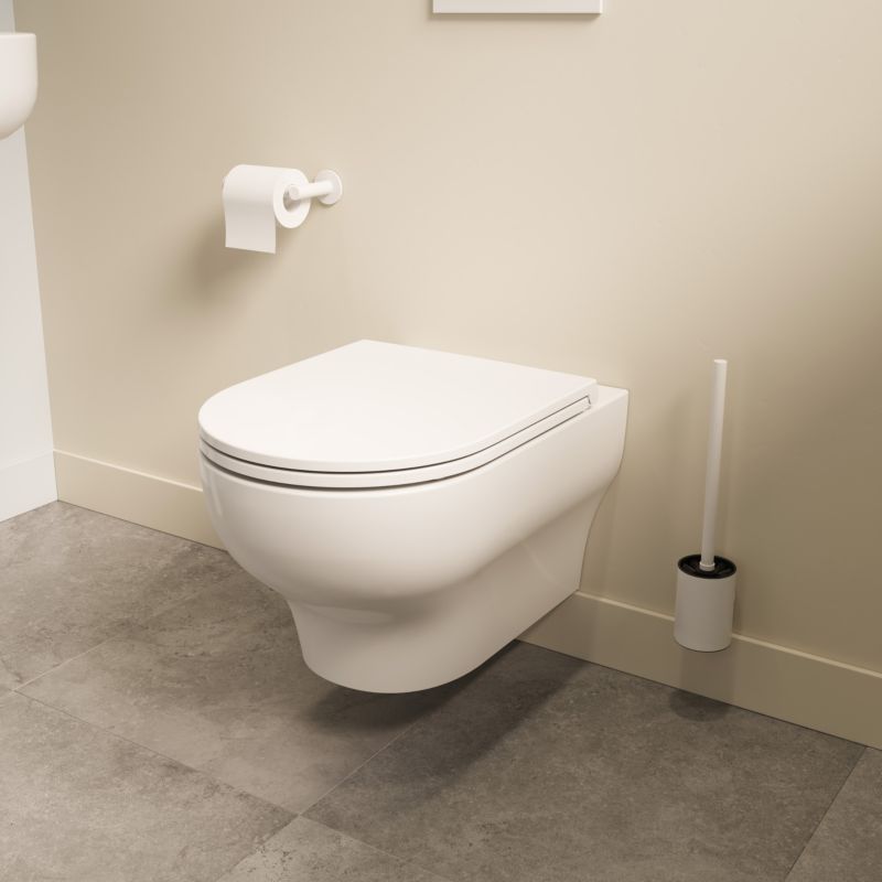 Miska WC wisząca GoodHome Cavally wirowa bezkołnierzowa z deską wolnoopadającą