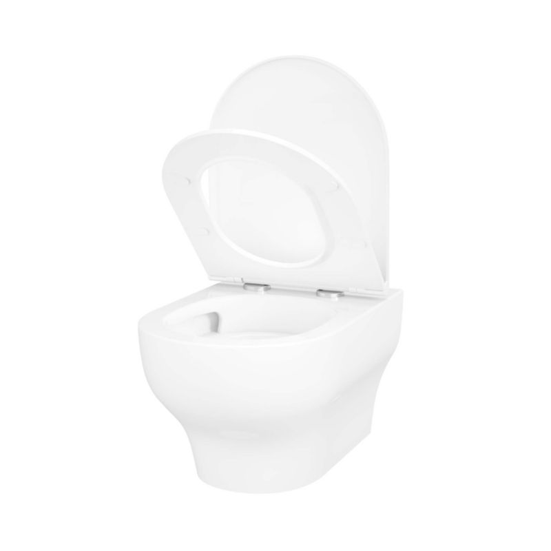 Miska WC wisząca GoodHome Cavally wirowa bezkołnierzowa z deską wolnoopadającą