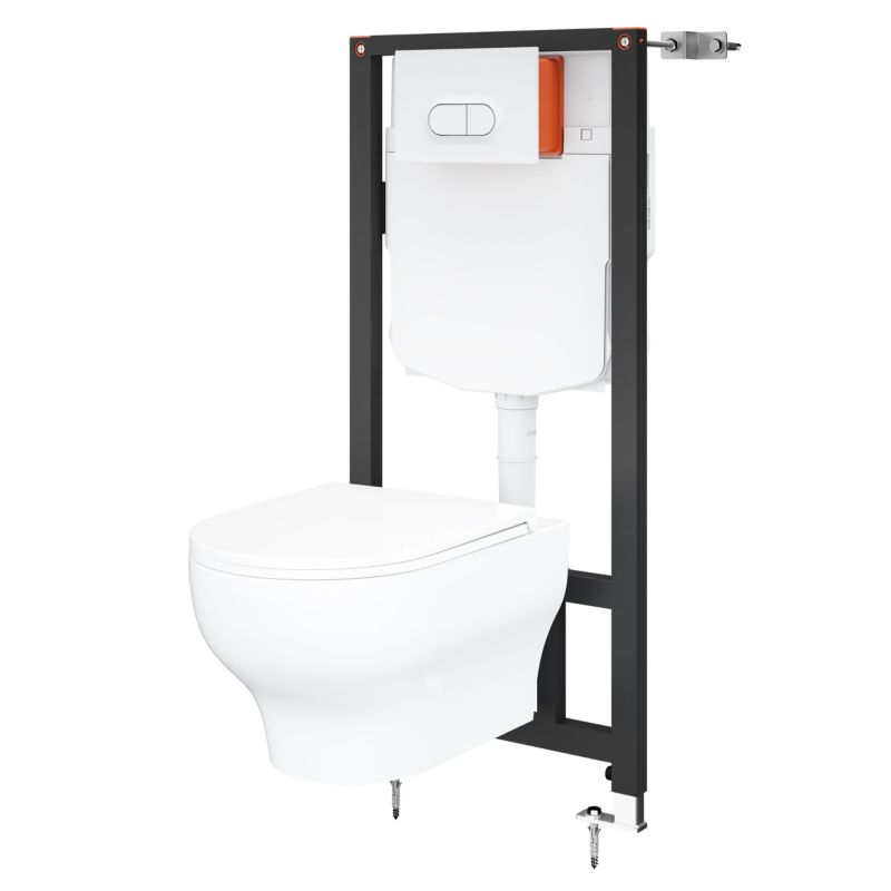 Miska WC wisząca GoodHome Cavally wirowa bezkołnierzowa z deską wolnoopadającą