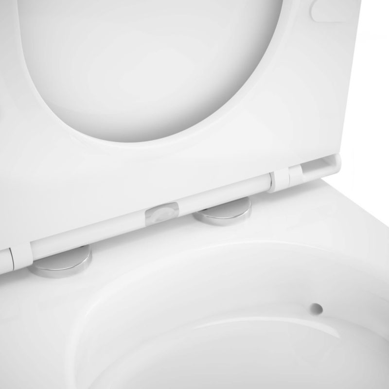 Miska WC wisząca GoodHome Cavally wirowa bezkołnierzowa z deską wolnoopadającą