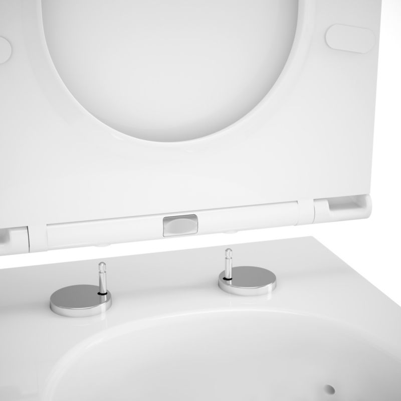 Miska WC wisząca GoodHome Cavally wirowa bezkołnierzowa z deską wolnoopadającą