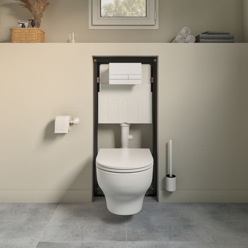 Miska WC wisząca GoodHome Cavally wirowa bezkołnierzowa z deską wolnoopadającą