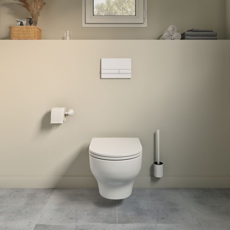 Miska WC wisząca GoodHome Cavally wirowa bezkołnierzowa z deską wolnoopadającą