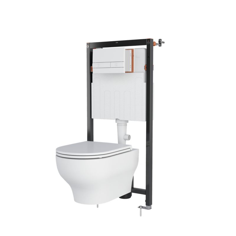 Miska WC wisząca GoodHome Cavally wirowa bezkołnierzowa z deską wolnoopadającą