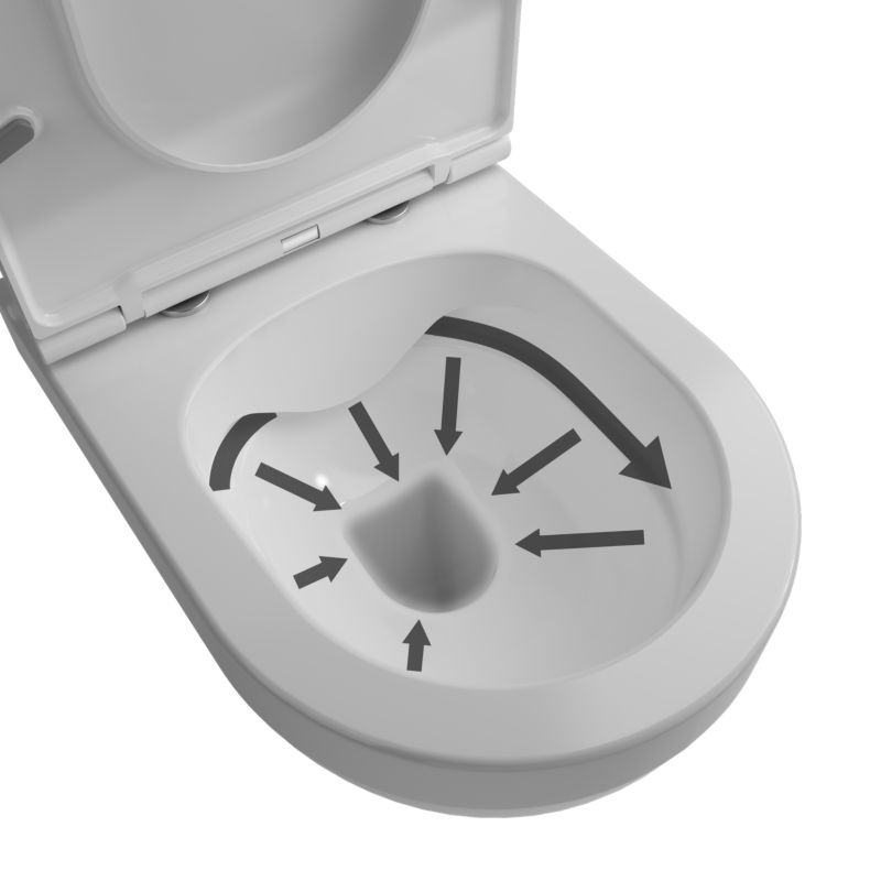 Miska WC wisząca GoodHome Cavally z deską wolnoopadającą biała