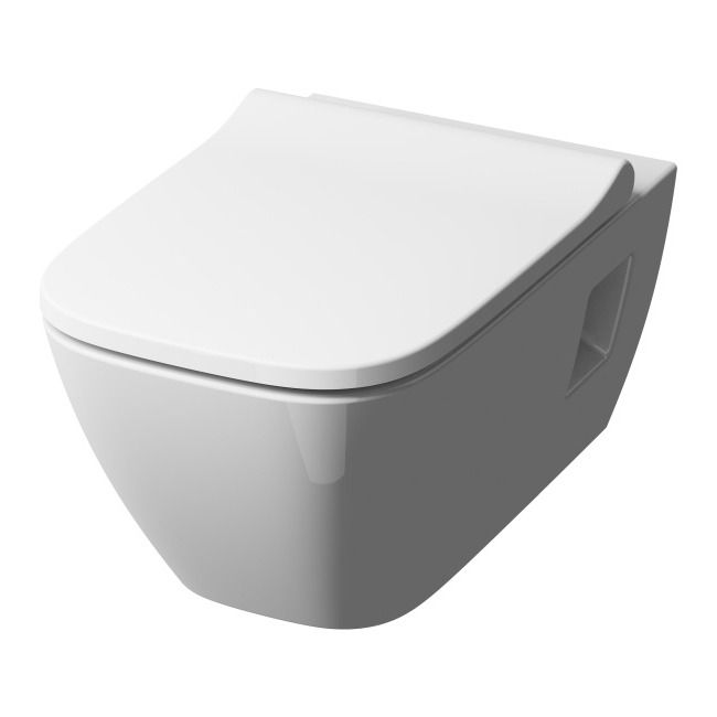 Miska WC wisząca Koło Modo Slim bezkołnierzowa z deską wolnoopadającą z duroplastu