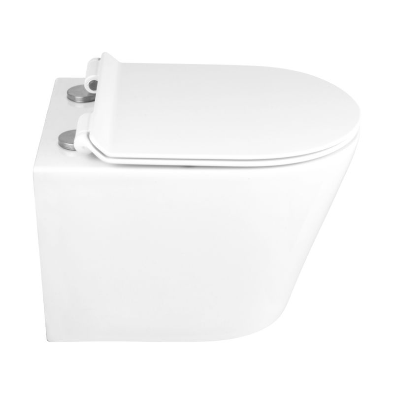 Miska WC wisząca Marisa bezkołnierzowa z deską wolnoopadającą z duroplastu