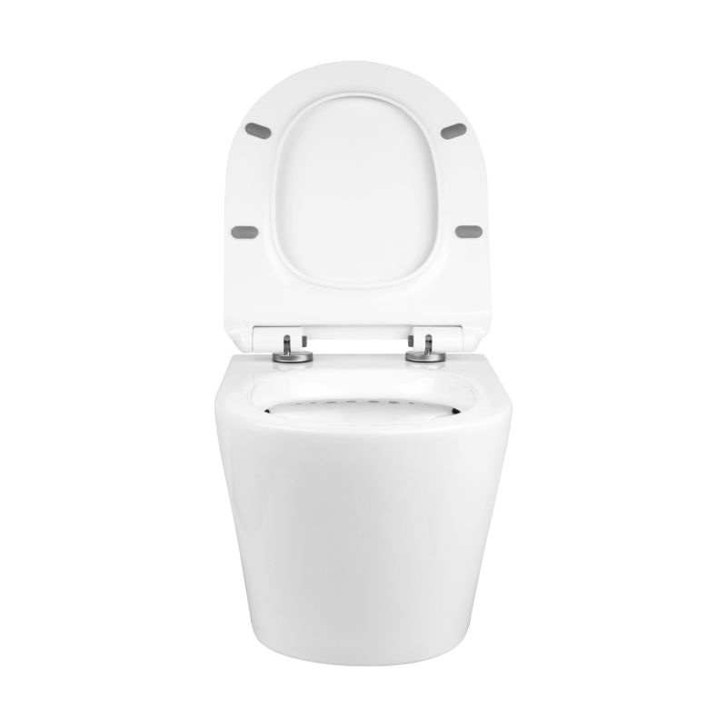 Miska WC wisząca Marisa bezkołnierzowa z deską wolnoopadającą z duroplastu