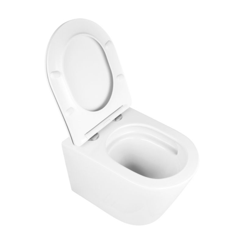 Miska WC wisząca Orinoco Trissa Wir wirowa bezkołnierzowa z deską wolnoopadającą z duroplastu