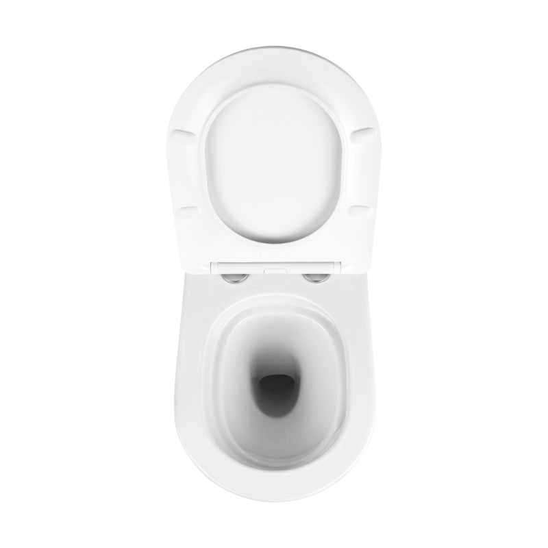 Miska WC wisząca Orinoco Trissa Wir wirowa bezkołnierzowa z deską wolnoopadającą z duroplastu
