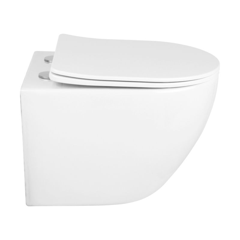 Miska WC wisząca Riviera bezkołnierzowa biała