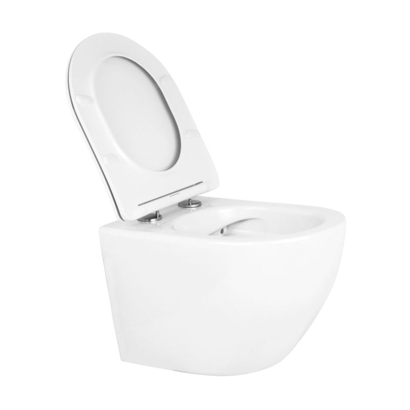 Miska WC wisząca Riviera bezkołnierzowa biała