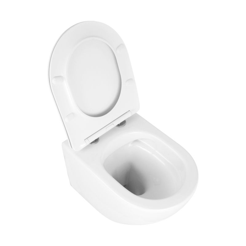 Miska WC wisząca Riviera bezkołnierzowa biała