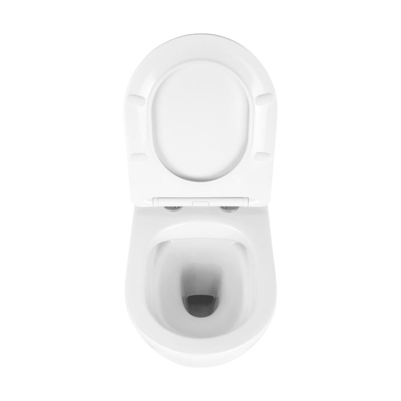 Miska WC wisząca Riviera bezkołnierzowa biała