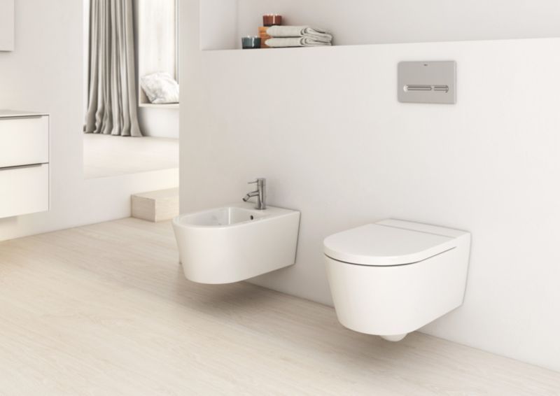 Miska WC wisząca Roca Inspira bezkołnierzowa biała