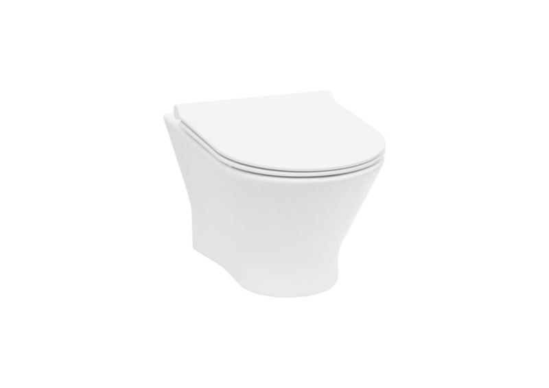 Miska WC wisząca Roca Nexo Rimless z deską wolnoopadającą z duroplastu