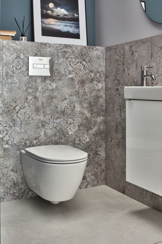 Miska WC wisząca Roca Talia wirowa bezkołnierzowa z deską wolnoopadającą z duroplastu