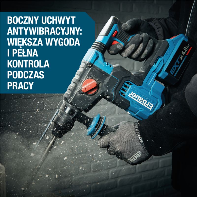Młot udarowo-obrotowy Erbauer G2 SDS 18 V bez akumulatora