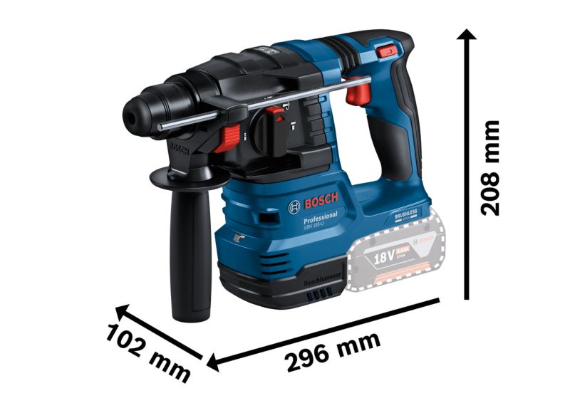 Młotowiertarka akumulatorowa Bosch Professional SDS GBH 185