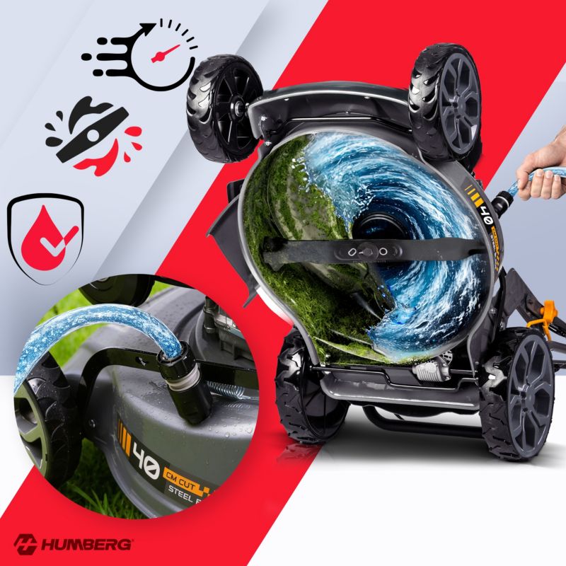 Mocna kosiarka spalinowa Humberg HM-600 z napędem 40cm Zongshen 141cc + olej model 2026 1szt.