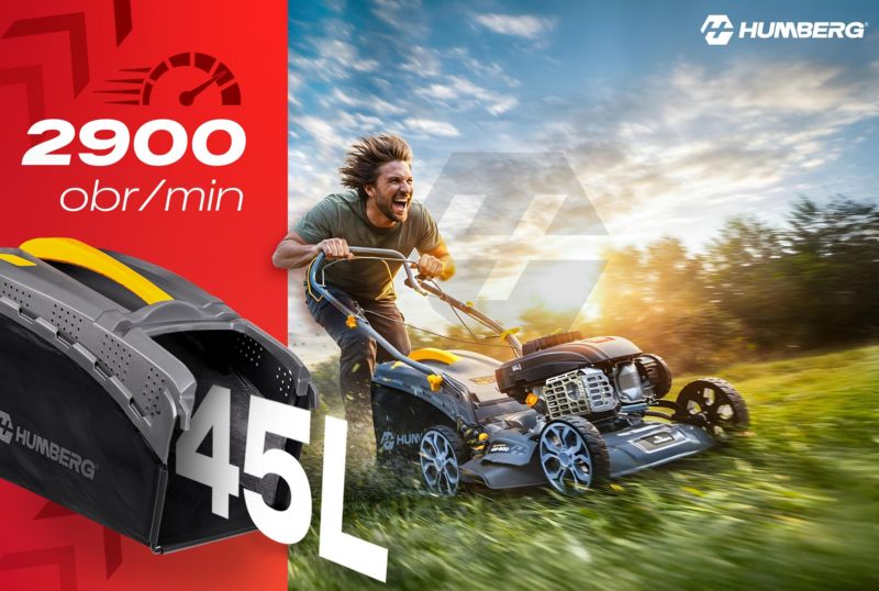 Mocna kosiarka spalinowa Humberg HM-600 z napędem 40cm Zongshen 141cc + olej model 2026 1szt.