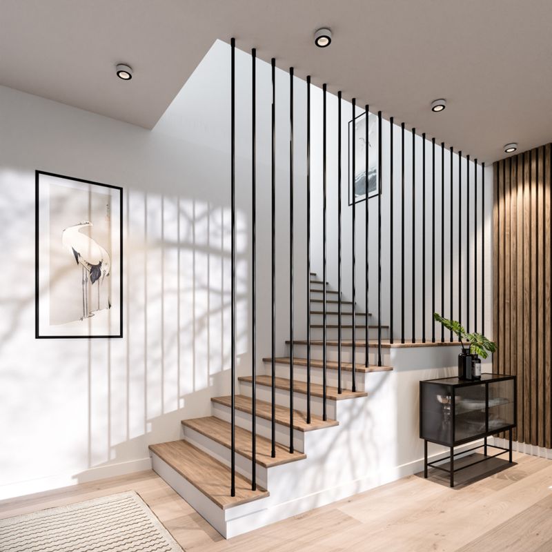 Mocowanie AVIS dla balustrady typu Harfa, dla rury fi20 mm, stal nierdzewna, RAL 9005, 1 szt.