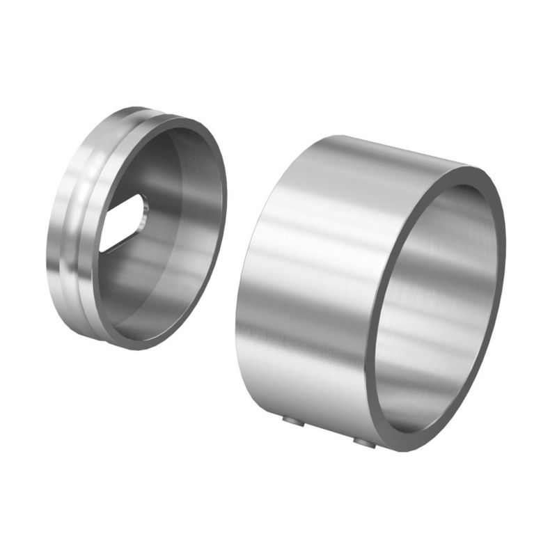 Mocowanie poręczy, balustrady do ściany AVIS dla rury fi42,4 mm, stal nierdzewna, szlifowane, 1 szt.