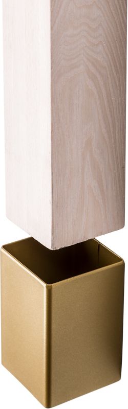 Mocowanie słupa litego Kornik 75 x 75 mm srebrne