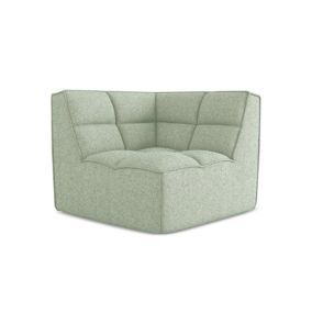Moduł narożny Makamii Kalai z tkaniny strukturalnej 98x98 cm jasnozielony 1 szt.