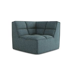 Moduł narożny Makamii Kalai z tkaniny strukturalnej 98x98 cm jeans 1 szt.