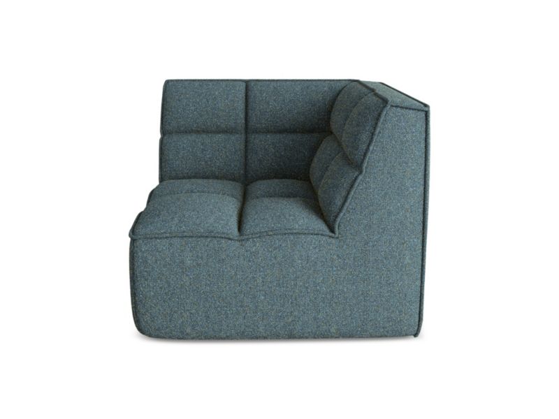 Moduł narożny Makamii Kalai z tkaniny strukturalnej 98x98 cm jeans 1 szt.
