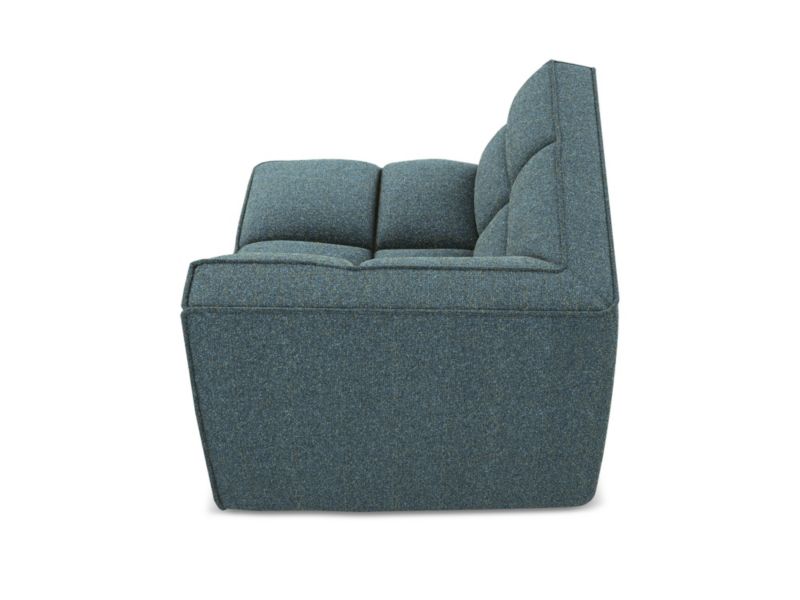Moduł narożny Makamii Kalai z tkaniny strukturalnej 98x98 cm jeans 1 szt.