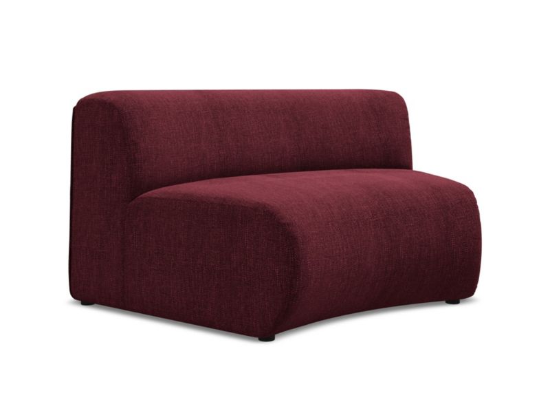 Moduł pizza Makamii Ekahi z tkaniny szenilowej 147x89 cm bordo 1 szt.