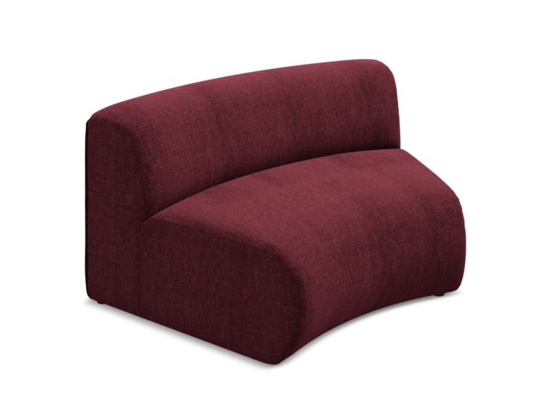 Moduł pizza Makamii Ekahi z tkaniny szenilowej 147x89 cm bordo 1 szt.