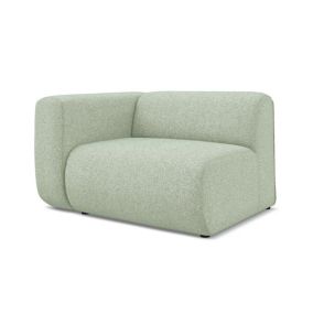 Moduł z podłokietnikiem lewy Makamii Ekahi z tkaniny strukturalnej 114x89 cm jasnozielony 1 szt.