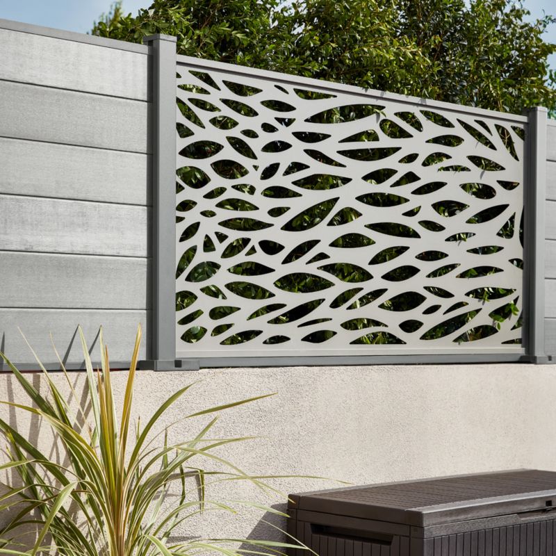 Moduł dekoracyjny Klikstrom Neva aluminiowy 88 x 179 cm taupe