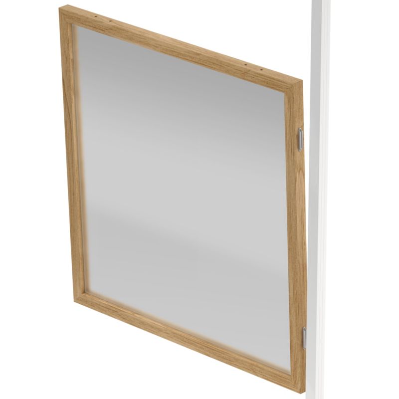 Moduł okno szkło mrożone GoodHome Alara 100 x 100 cm dąb