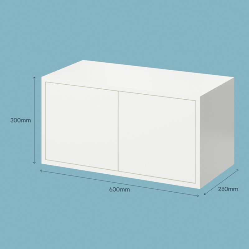 Moduł z drzwiami GoodHome Rigga 60 cm biały
