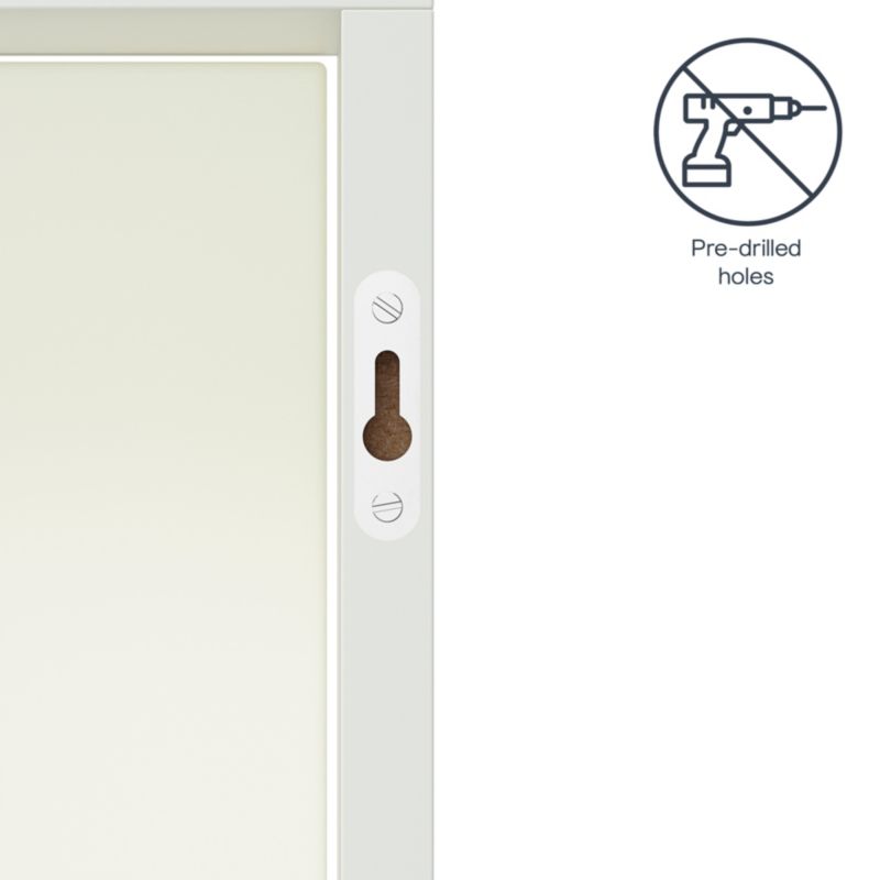 Moduł z drzwiami GoodHome Rigga 60 cm biały