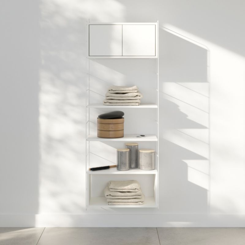 Moduł z drzwiami GoodHome Rigga 60 cm biały