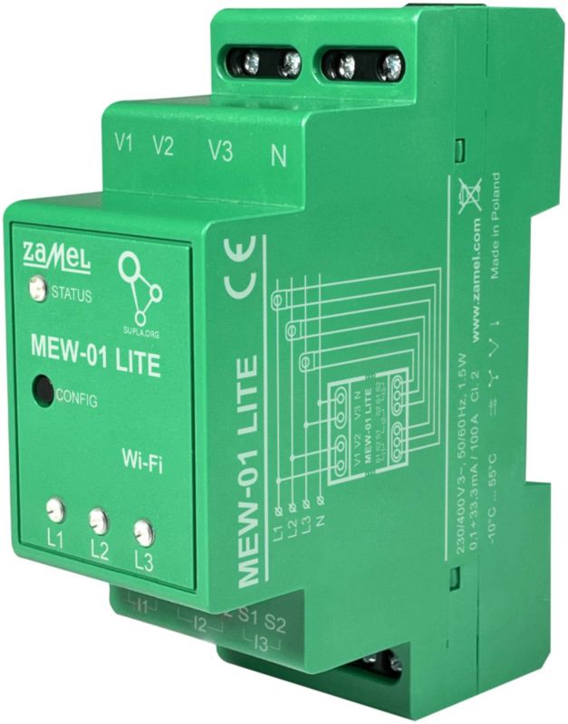 Monitor energii elektrycznej Zamel WiFi MEW-01