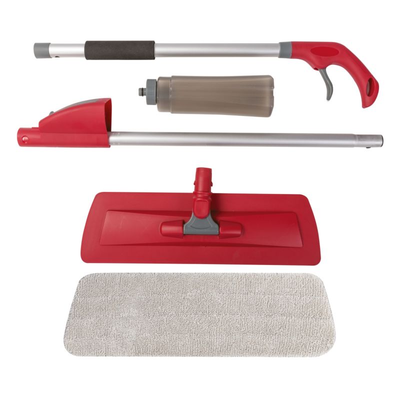 Mop Płaski Lamart LT8063 120cm Ze Spryskiwaczem Pojemnik Natryskowy 400ml Obrotowy Przegub 1szt