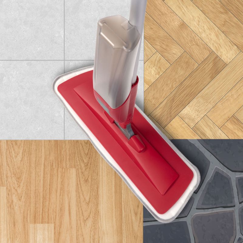 Mop Płaski Lamart LT8063 120cm Ze Spryskiwaczem Pojemnik Natryskowy 400ml Obrotowy Przegub 1szt