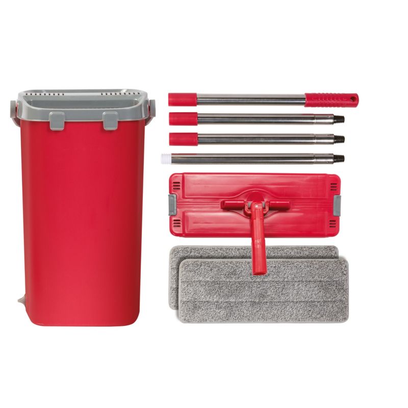 Mop Płaski Lamart LT8067 125cm Składany Wysokie Wiadro 11 Litrów Podłogi Pcv Parkiety 1szt