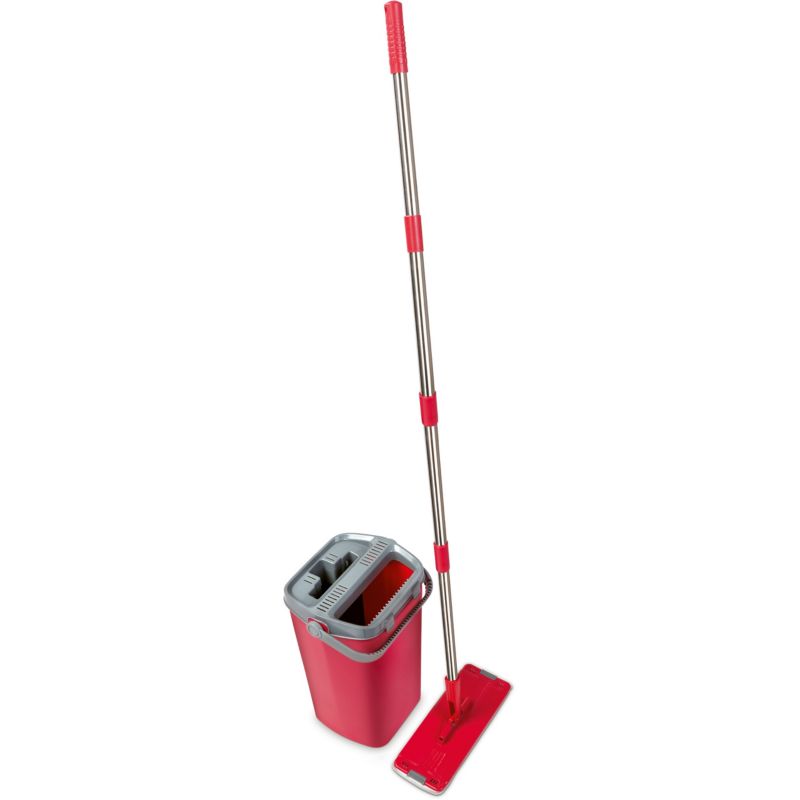 Mop Płaski Lamart LT8067 125cm Składany Wysokie Wiadro 11 Litrów Podłogi Pcv Parkiety 1szt
