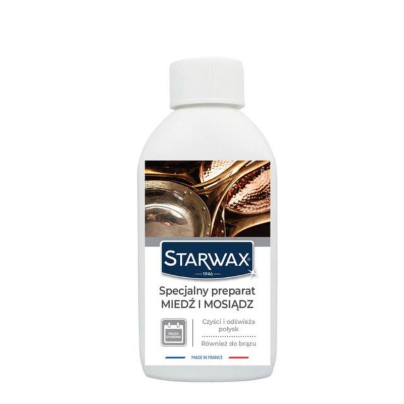Mosiądz, miedź i brąz czyszczenie i nabłyszczanie Starwax 250 ml