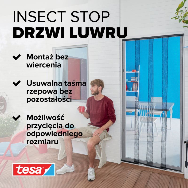 Balkonová moskytiéra Tesa 95 x 220 cm.