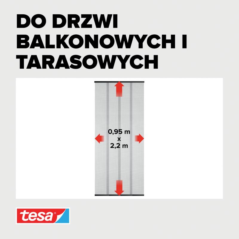 Balkonová moskytiéra Tesa 95 x 220 cm.